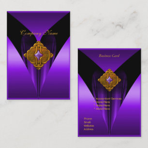 Visitenkarte Elegant Lila Gold Juwel