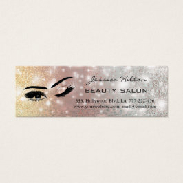 Visitenkarte elegante glitzernde Wimpern