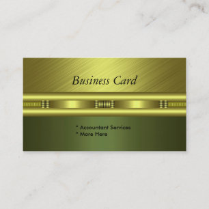 Visitenkarte Elegante Green Gold Avocado