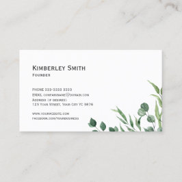 Visitenkarte, Eucalytus Botanicals Visitenkarte