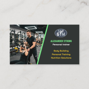 Visitenkarte Fitness-Trainer Körperbildung Gymnasi