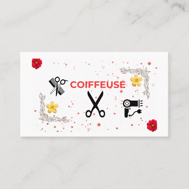 Visitenkarte Frisur zu Hause - Pro & Frauen (Vorderseite)