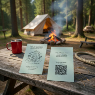 Visitenkarte für Abenteuer Guides Wandern & Campin