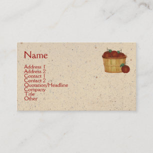 Visitenkarte für Apple Basket