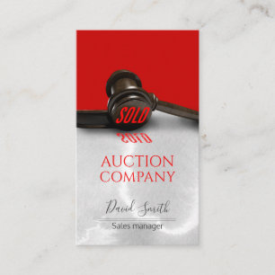 Visitenkarte für Auktionshäuser
