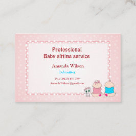Visitenkarte für Babysitting-Service