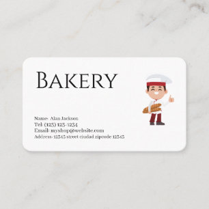 Visitenkarte für Bäckerei
