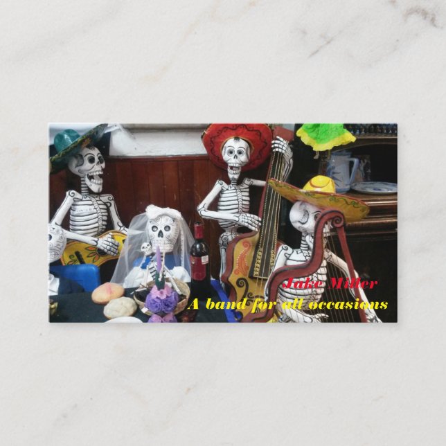 Visitenkarte für Bänder (Vorderseite)