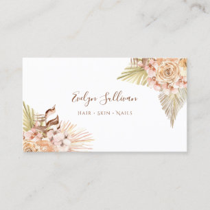Visitenkarte für Boho Peach-Blume