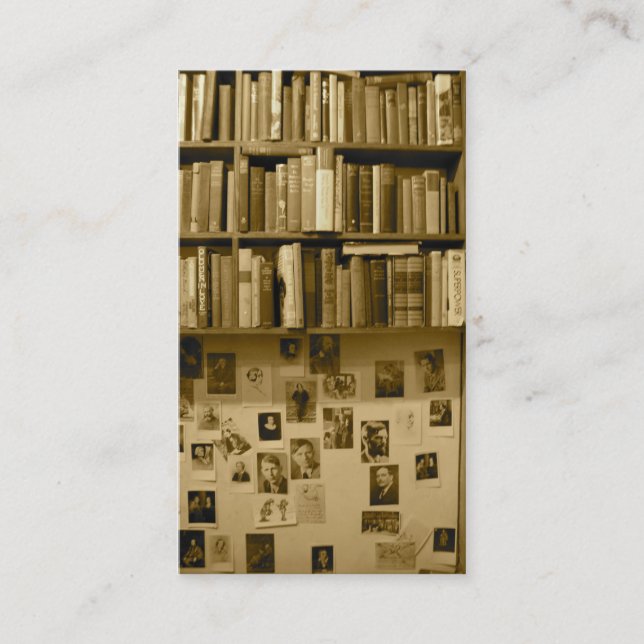 Visitenkarte für Bookstore (Vorderseite)