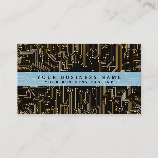 Visitenkarte für Computertechniker (Vorderseite)