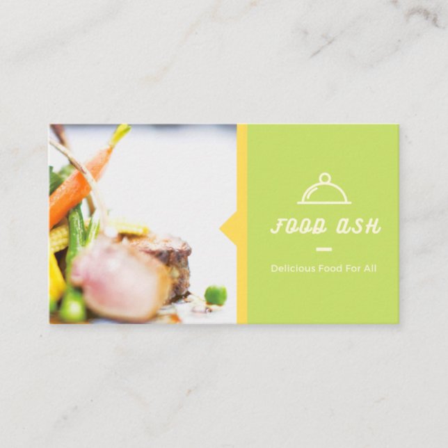 Visitenkarte für das Restaurant.  (Vorderseite)