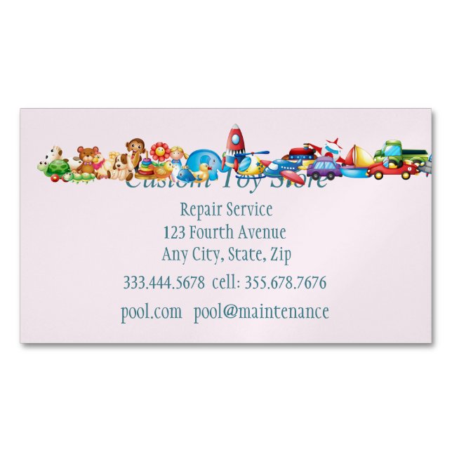 Visitenkarte für den benutzerdefinierten Spielzeug Magnetische Visitenkarte (Vorderseite)