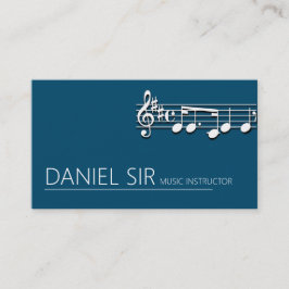 Visitenkarte für den beruflichen Musiklehrer