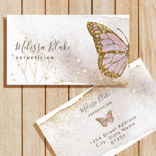 Visitenkarte für den Rosa-Schmetterling