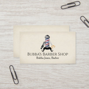 Visitenkarte für einen Friseursalon