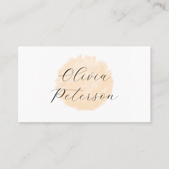 Visitenkarte für einen Schönheitssalon. (Vorderseite)