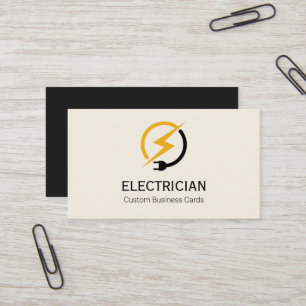 Visitenkarte für Elektriker Druckbares Design