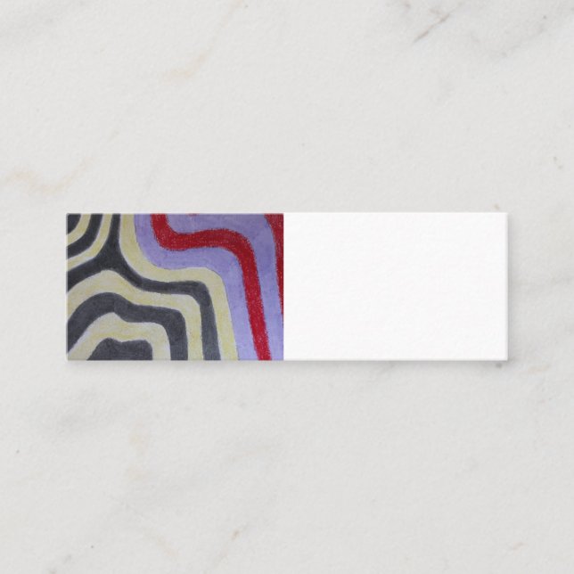 Visitenkarte für farbige Waves (Vorderseite)
