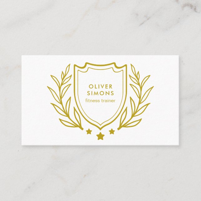 Visitenkarte für Fitness-Trainer (Vorderseite)