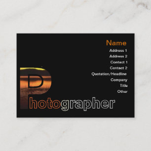 Visitenkarte für Fotografen
