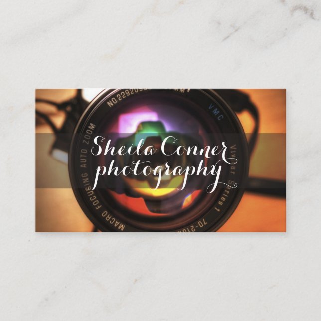 Visitenkarte für Fotografen (Vorderseite)