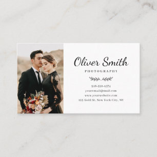 Visitenkarte für Fotografie mit drei Collagen