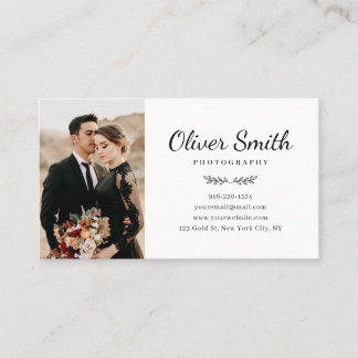 Visitenkarte für Fotografie mit drei Collagen