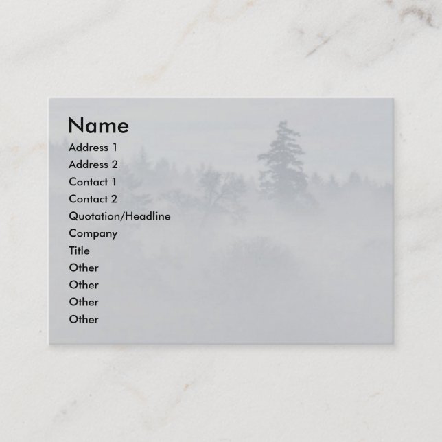 Visitenkarte für Frieden (Vorderseite)