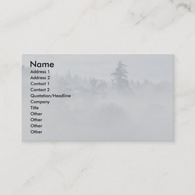 Visitenkarte für Frieden (Vorderseite)