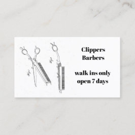 Visitenkarte für Friseur oder Friseur Terminkarte