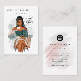 Visitenkarte für Haare und Nägel