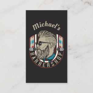 Visitenkarte für Hipster-Barbier / Friseur