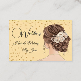 Visitenkarte für Hochzeitshaare & Makeup