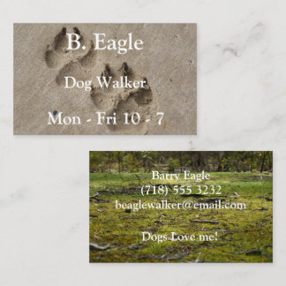 Visitenkarte für Hundebetreuer