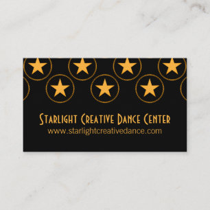 Visitenkarte für klassische Sterne, gelb