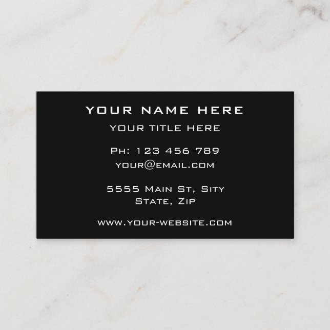 Visitenkarte für kundenspezifische Firmenlogos - I (Vorderseite)