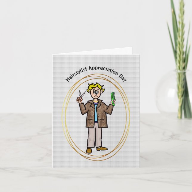 Visitenkarte für männliche Haare Karte (Vorderseite)