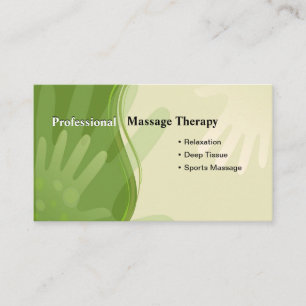 Visitenkarte für Massagespezialisten