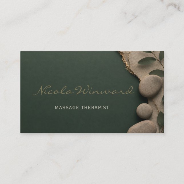 Visitenkarte für Massagetherapeuten (Vorderseite)