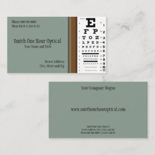 Visitenkarte für Optometristen