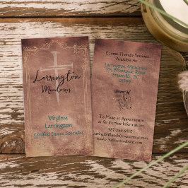 Visitenkarte für Pferderücken-Ranch-Logo