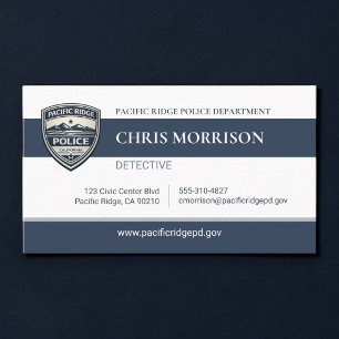 Visitenkarte für Polizeidetektive im professionell