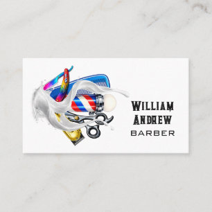 Visitenkarte für professionelle Friseure und Barbi