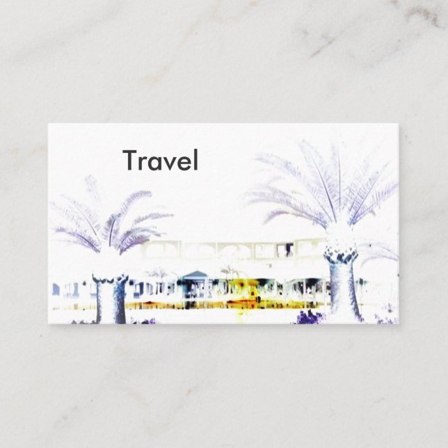 Visitenkarte für Reisefotografie (Vorderseite)