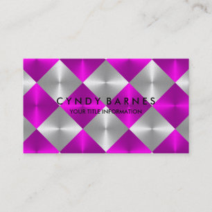 Visitenkarte für rosa und graue Fliesen