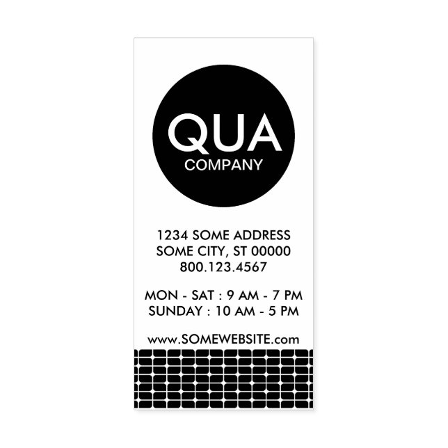 Visitenkarte für schlichte Netze Gummistempel (Prägung)