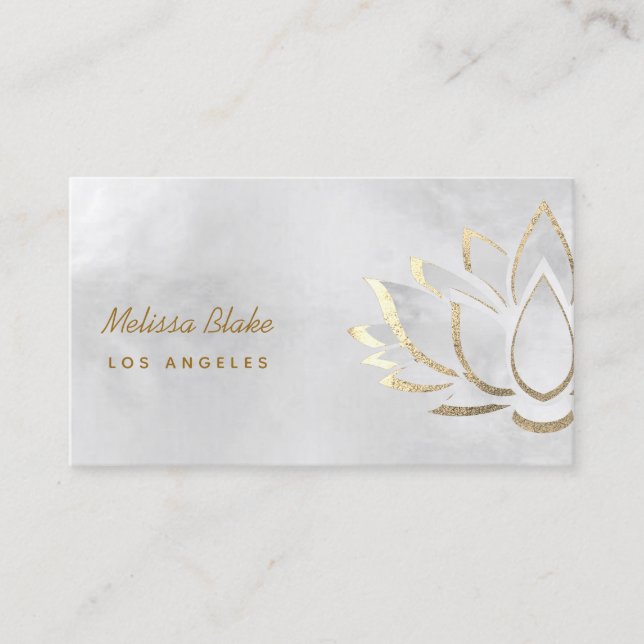 Visitenkarte für Silberlotus (Vorderseite)