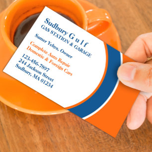 Visitenkarte für Tankstellen