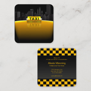 Visitenkarte für Taxifahrer